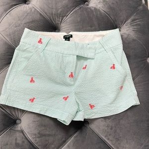 Jcrew Seersucker Lobster Shorts